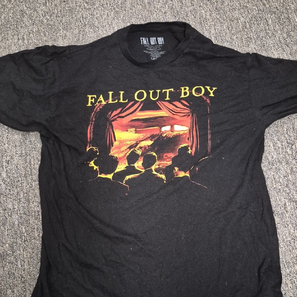 Hottopic Fallout Boy Black Graphic T-Shirt